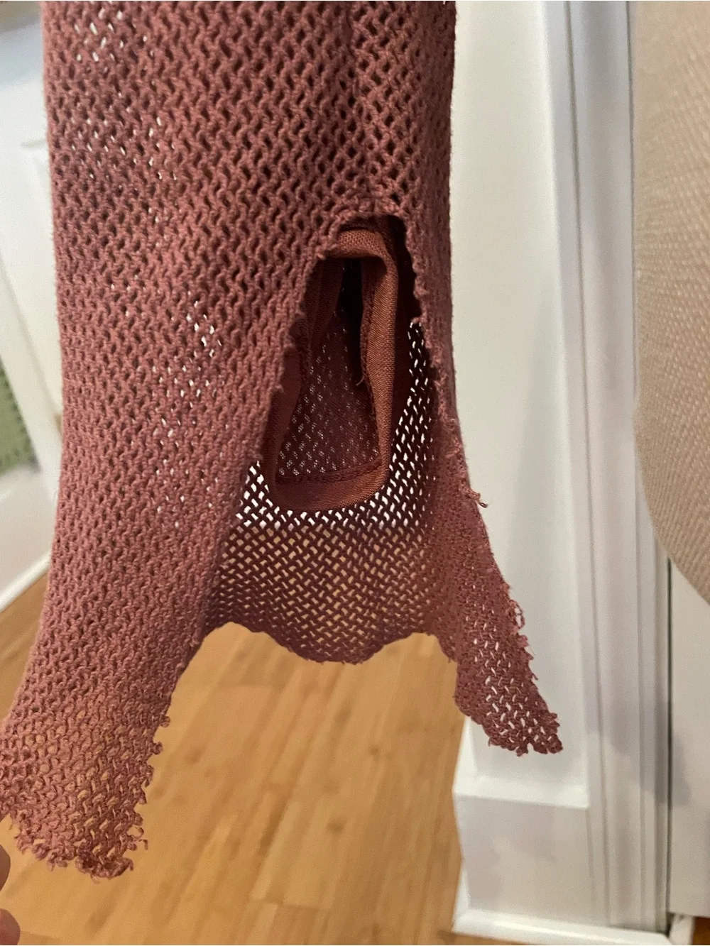 Free People Beau Mesh Layering Blouse Top